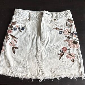 Abercrombie & Fitch  Embellished Mini A-line Skirt